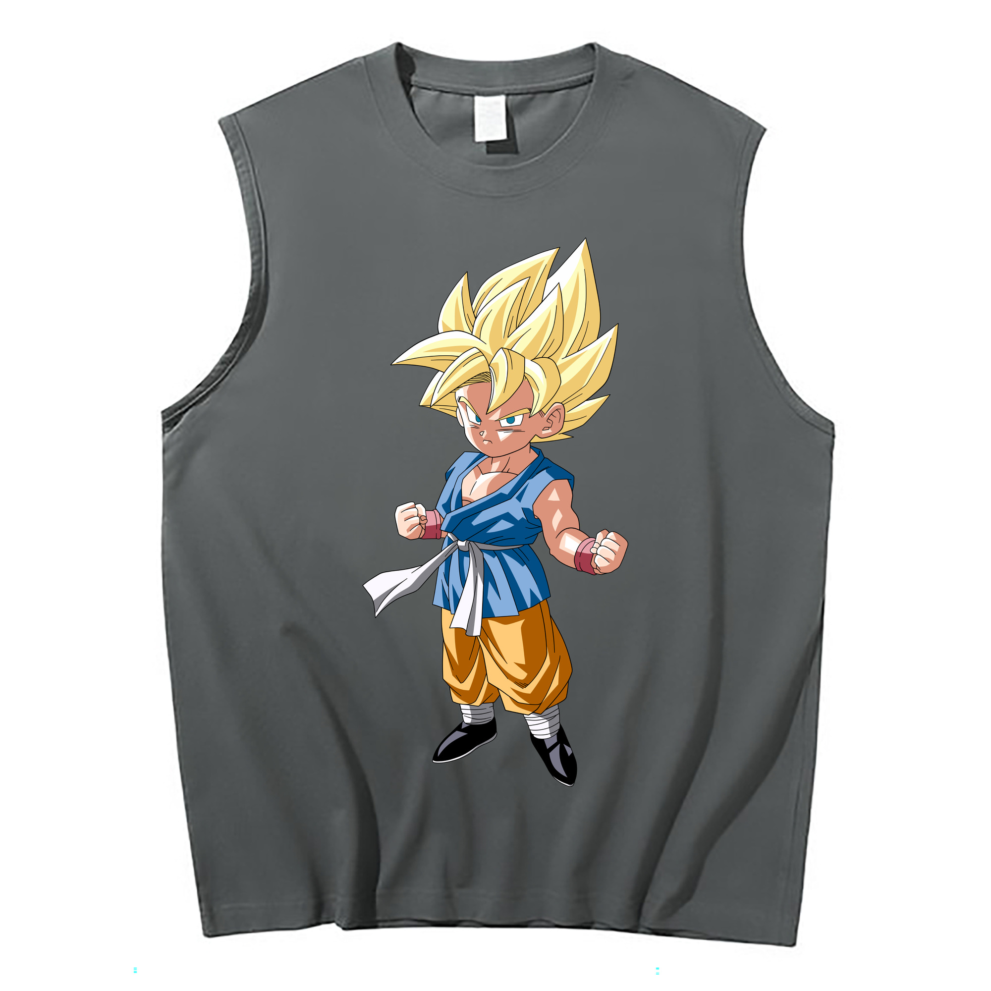 （画像用） ドラゴンボール 孫 悟飯（そんごはん）DRAGON BALL Son Gohan コットン100％タンクトップ（フロントプリント）
